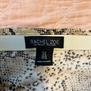Rachel Zoe Neutral Speckled Print Skirt
